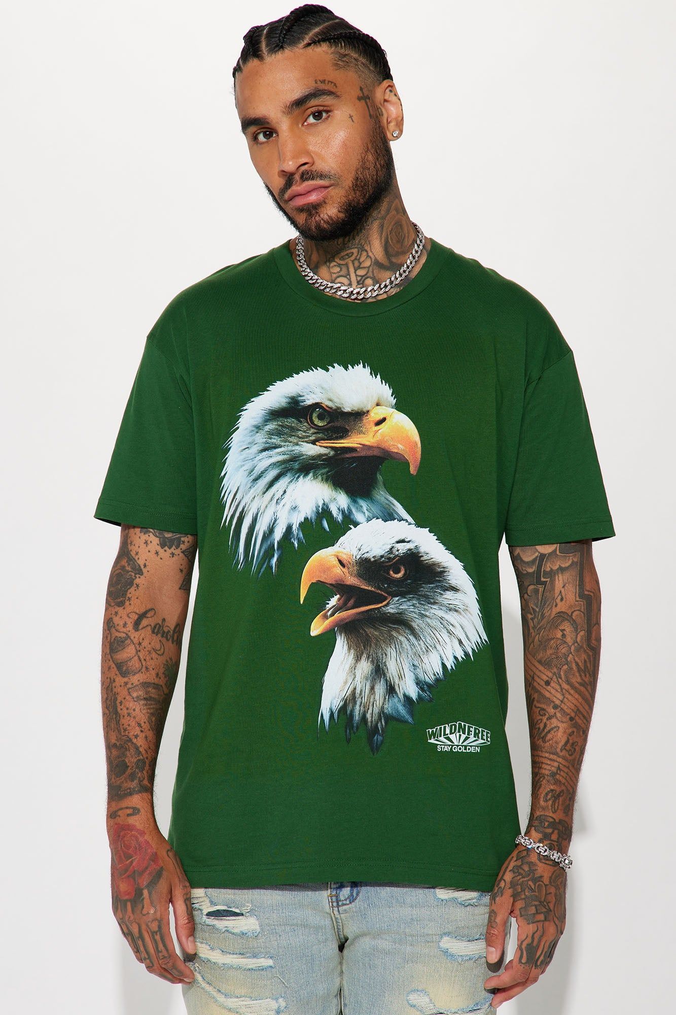 Wild And Freedom Short Sleeve Tee - Hunter sold by Fashion Nova