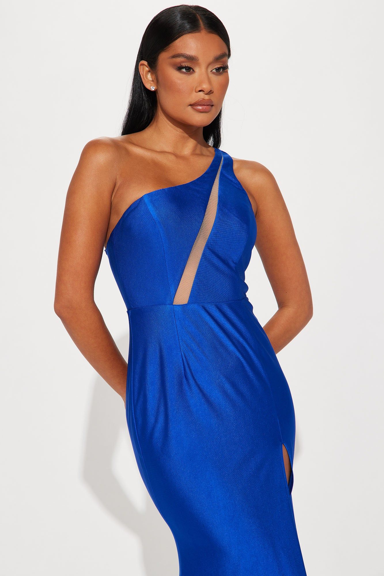 Striking Poses Gown - Royal sold by Fashion Nova product image thumbnail 2