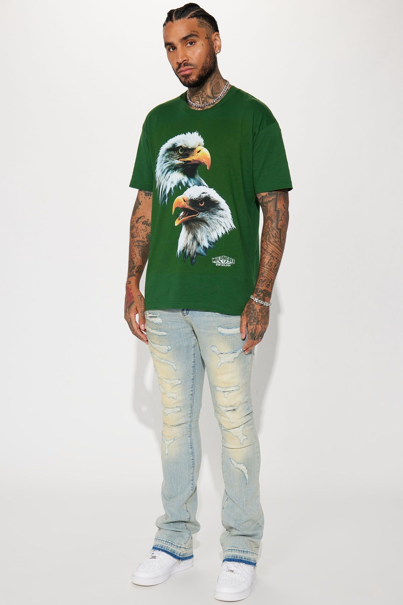 Wild And Freedom Short Sleeve Tee - Hunter sold by Fashion Nova product image thumbnail 3