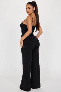 Only For Tonight Jumpsuit - Black sold by Fashion Nova