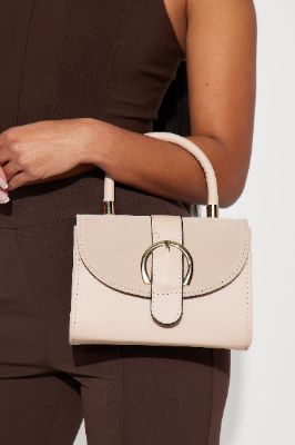 Better Than Okay Handbag - Nude sold by Fashion Nova