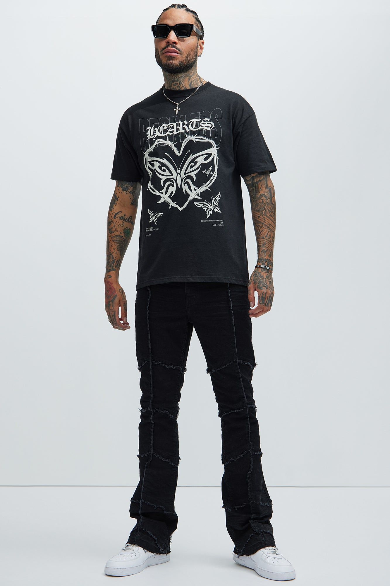 Reckless Hearts Short Sleeve Tee - Black sold by Fashion Nova product image thumbnail 2