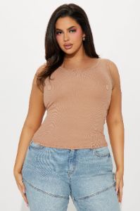 Sasha Scoop Neck Tank Top - Nude sold by Fashion Nova