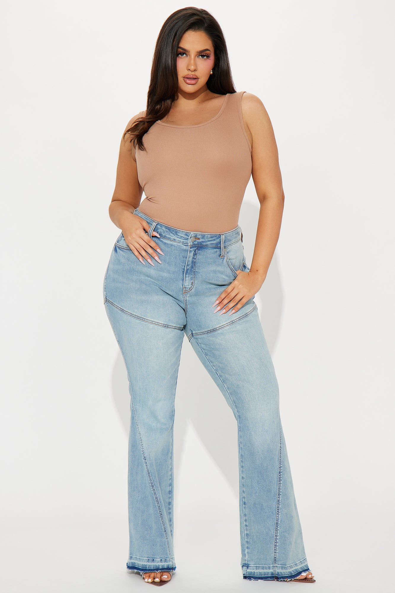 Sasha Scoop Neck Tank Top - Nude sold by Fashion Nova product image thumbnail 5