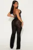 Melania Mesh Jumpsuit - Black sold by Fashion Nova