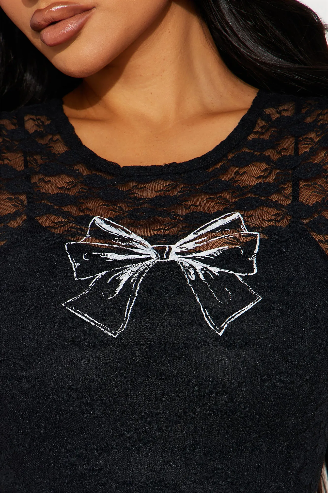 Bowen Lace Mini Dress - Black sold by Fashion Nova product image thumbnail 3