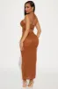 Sofie Crochet Maxi Dress - Rust sold by Fashion Nova