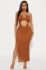 Sofie Crochet Maxi Dress - Rust sold by Fashion Nova