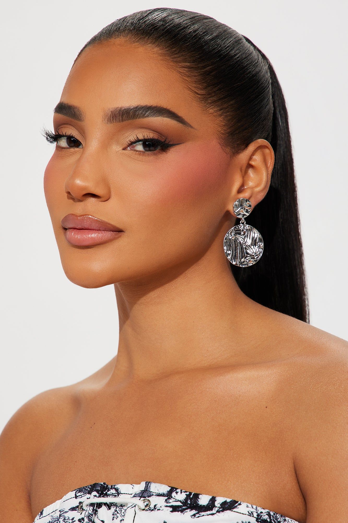 Elena Earrings - Silver sold by Fashion Nova product image thumbnail 3