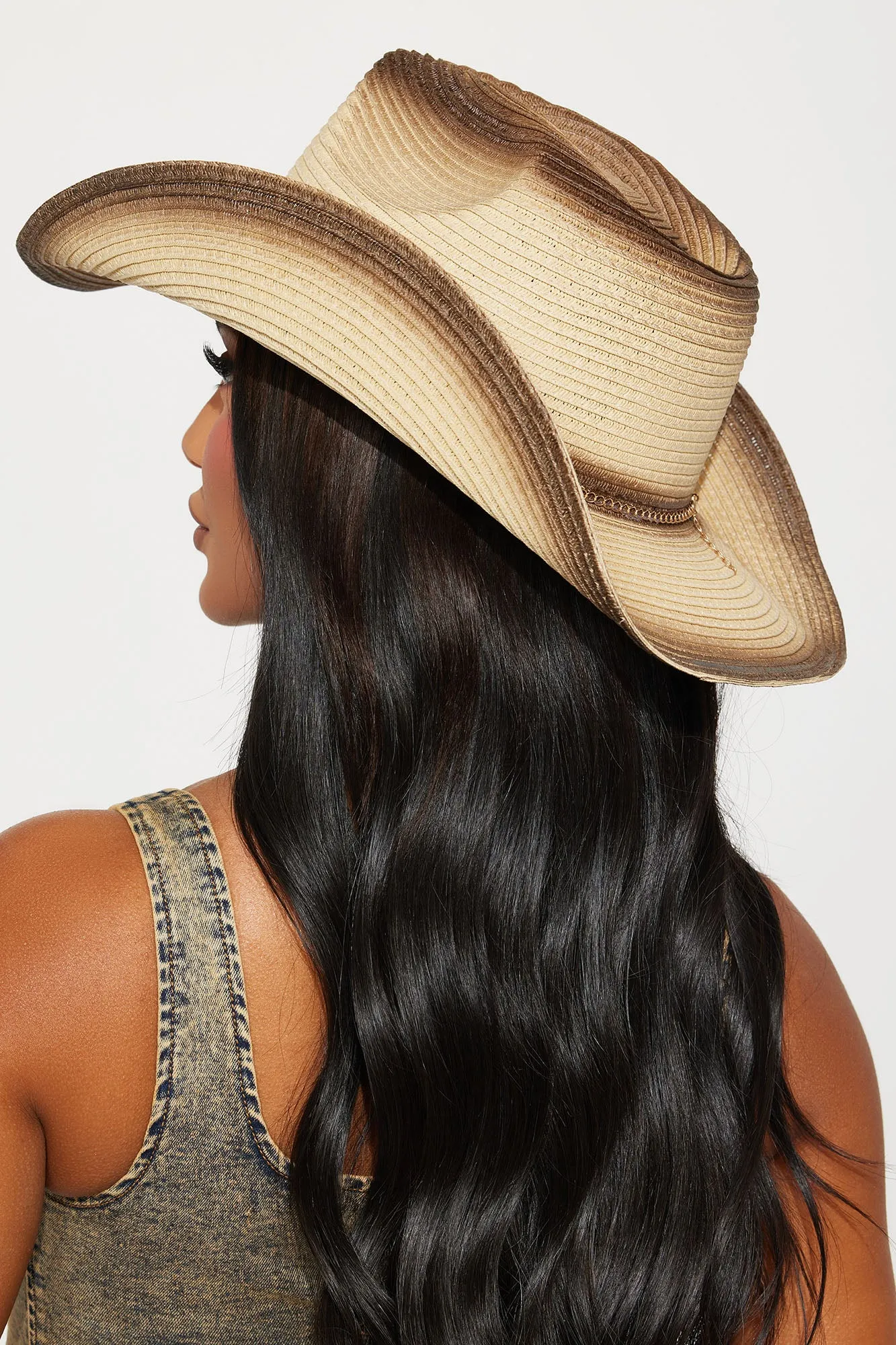 Paradise Playa Cowboy Hat - Beige/Brown sold by Fashion Nova product image thumbnail 2