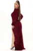 Foreign Cars Sequin Maxi Dress - Wine sold by Fashion Nova