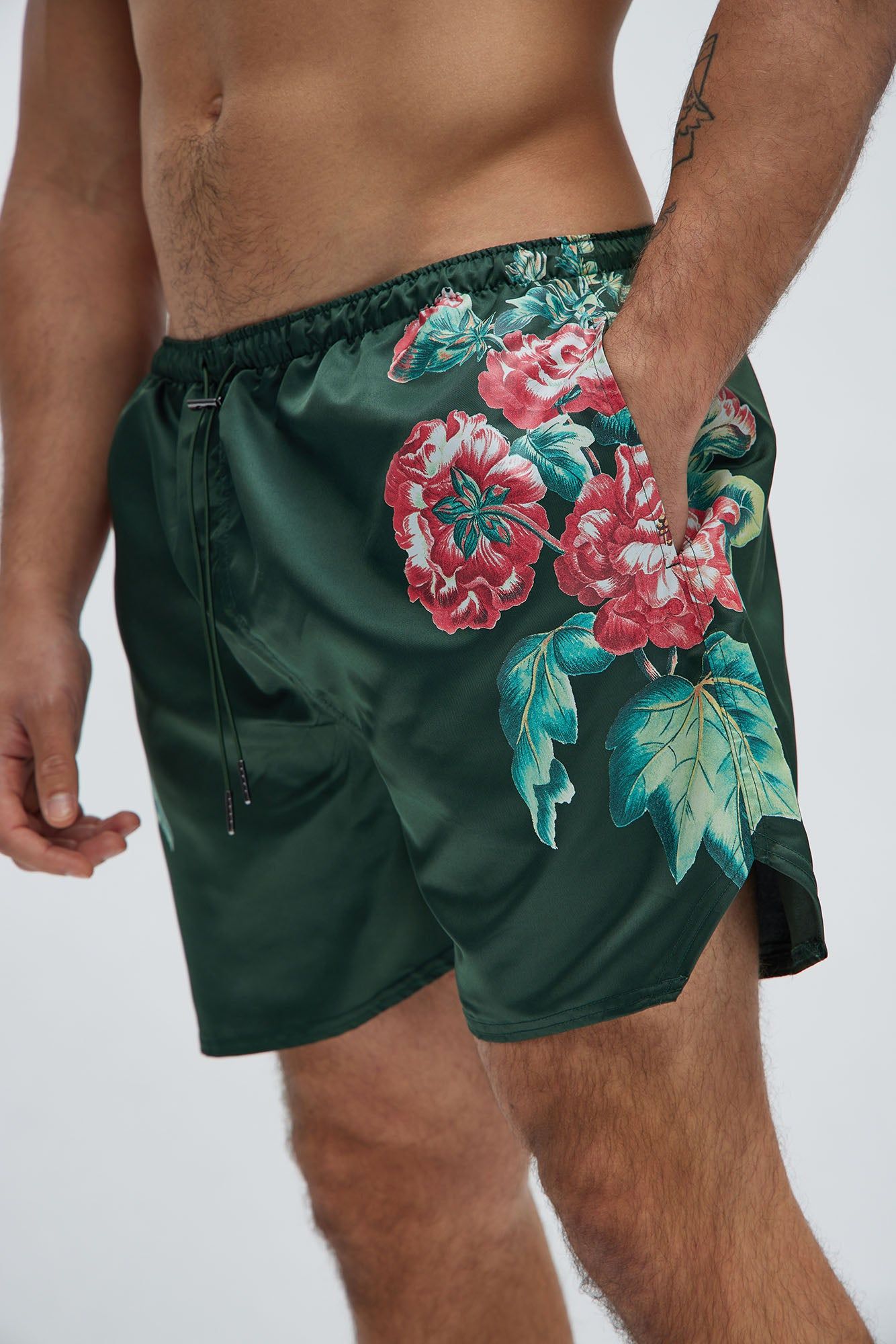 All The Flowers Swim Trunks - Green sold by Fashion Nova product image thumbnail 3