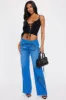 Stronger Than Yesterday Wide Leg Pant - Royal sold by Fashion Nova