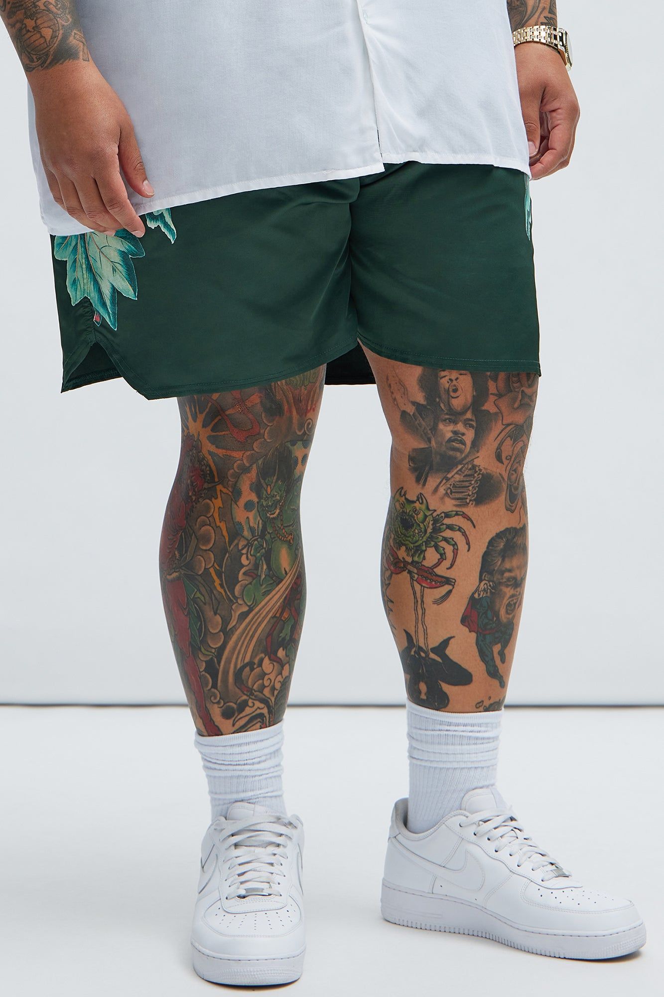 All The Flowers Swim Trunks - Green sold by Fashion Nova product image thumbnail 5