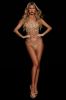 Diamond Dancing Rhinestone 2 Piece Set - Gold sold by Fashion Nova