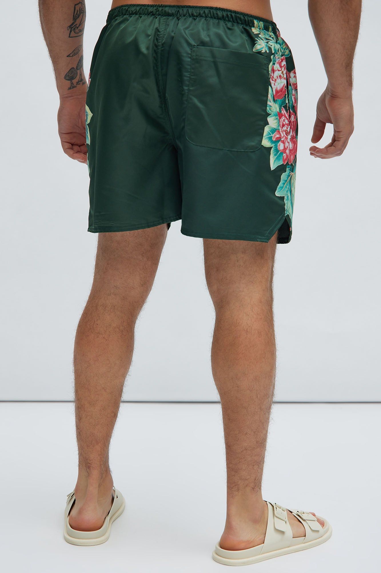All The Flowers Swim Trunks - Green sold by Fashion Nova product image thumbnail 4