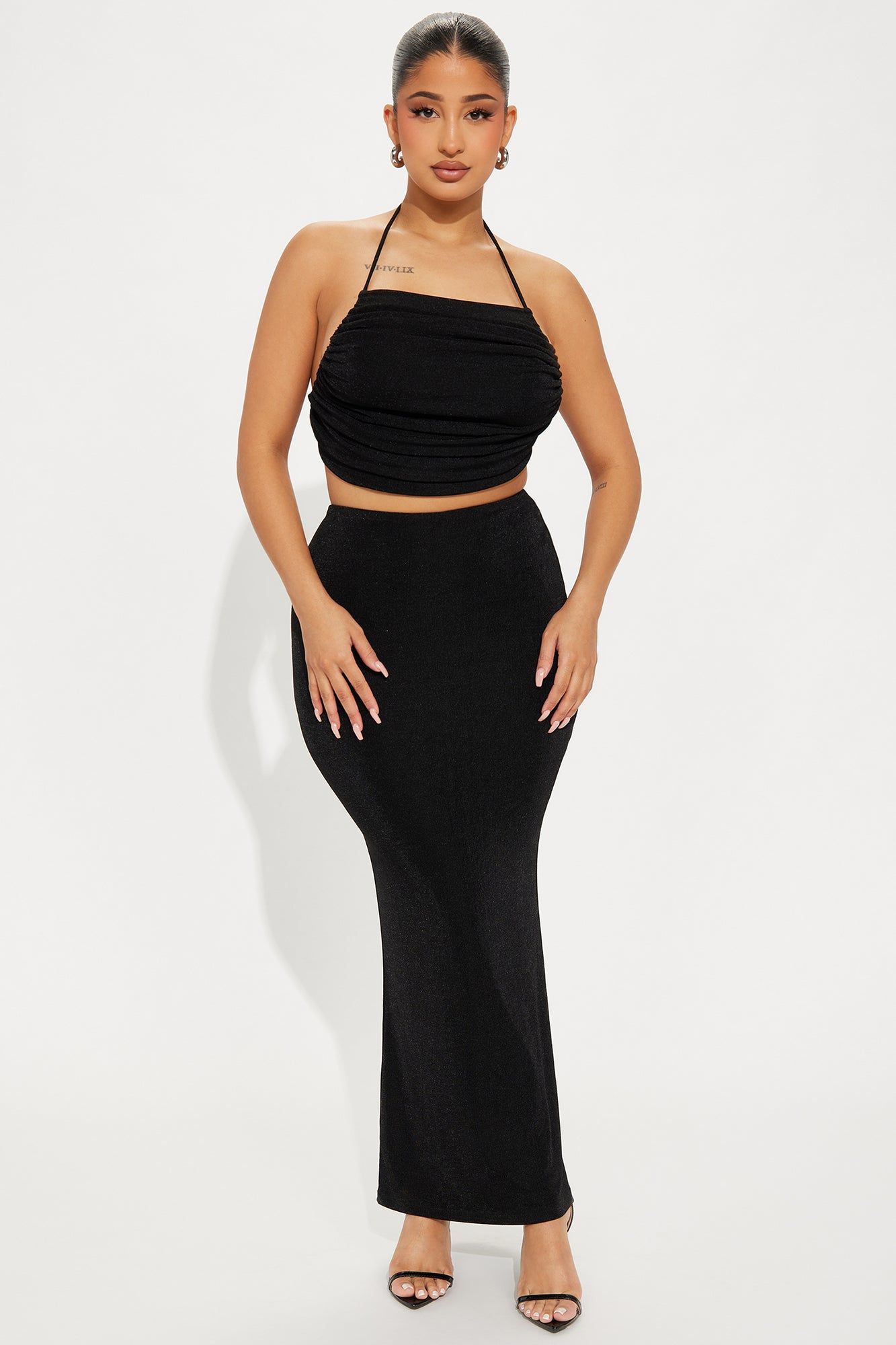 Cassandra Skirt Set - Black sold by Fashion Nova