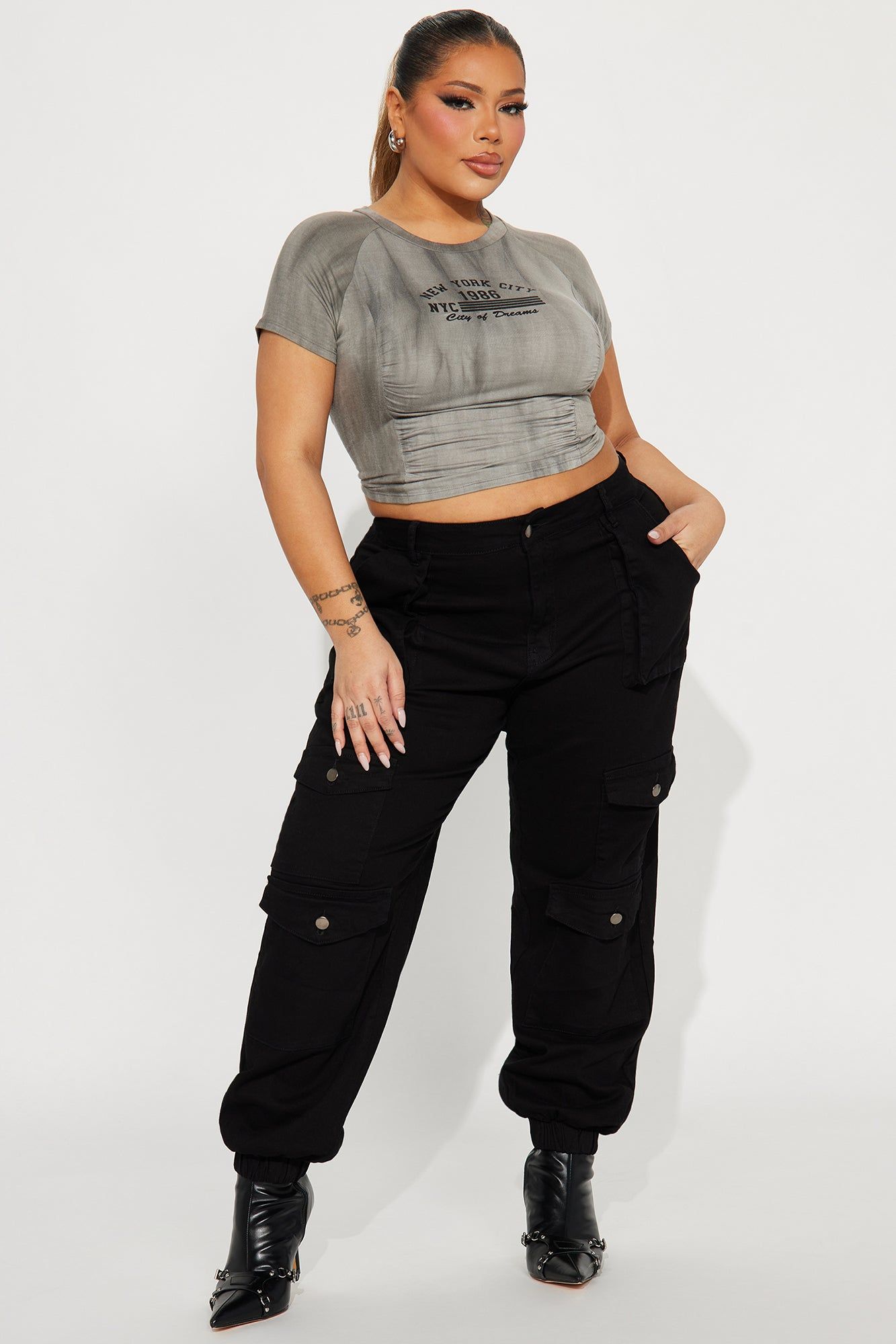 Watch Me Go Cargo Jogger - Black sold by Fashion Nova product image thumbnail 5