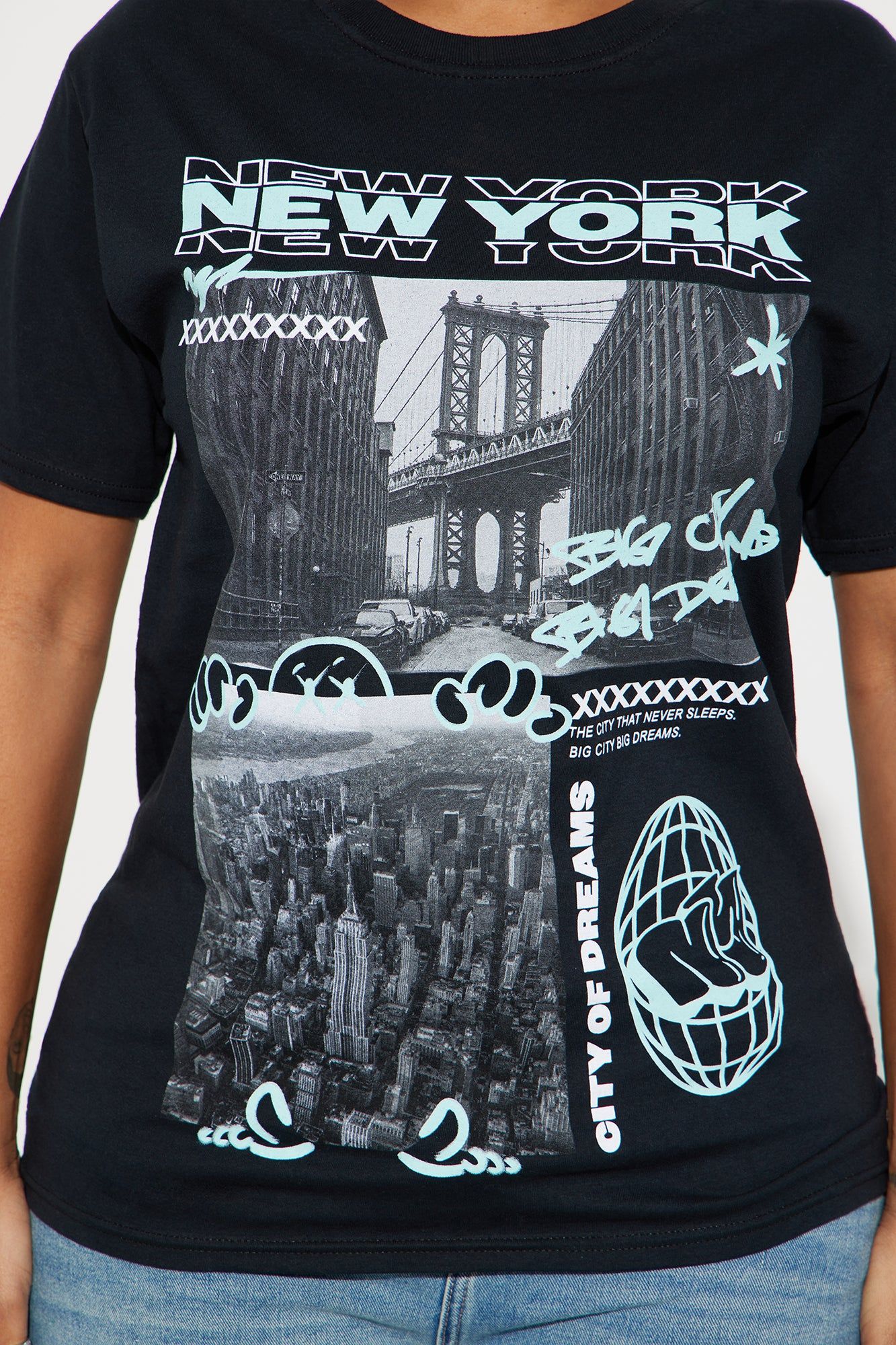 Big City Big Dreams NY Graphic Tee - Black sold by Fashion Nova product image thumbnail 3