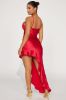Valeria Satin Maxi Dress - Red sold by Fashion Nova