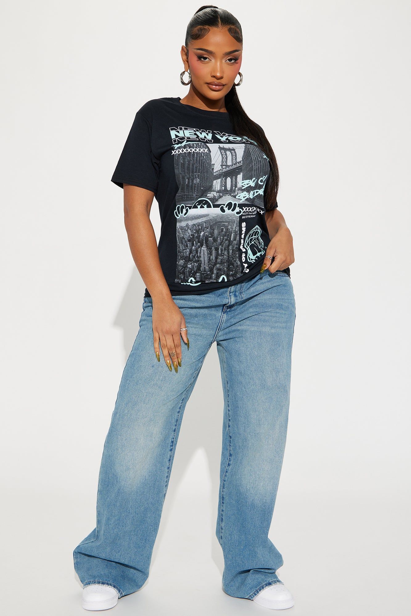 Big City Big Dreams NY Graphic Tee - Black sold by Fashion Nova product image thumbnail 2