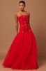 Dinah Embellished Tulle Gown - Red sold by Fashion Nova