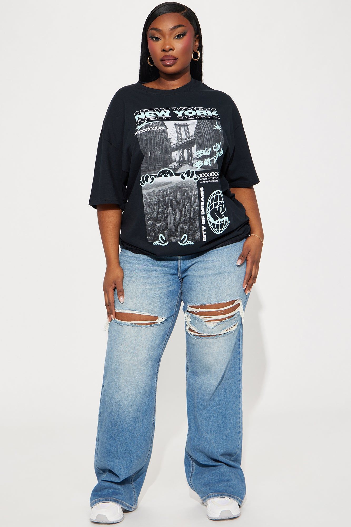 Big City Big Dreams NY Graphic Tee - Black sold by Fashion Nova product image thumbnail 5