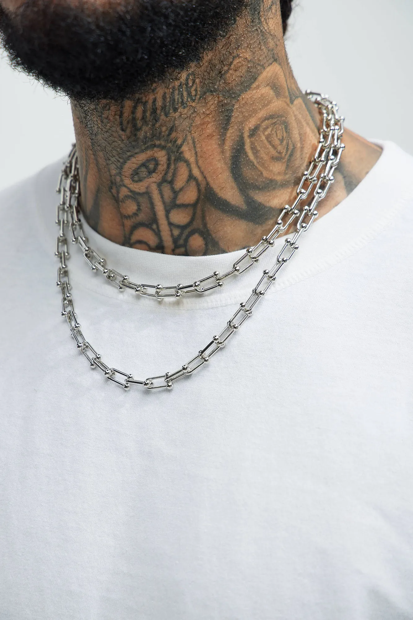 Through The Fire 2 Piece Chain Necklace - Silver sold by Fashion Nova