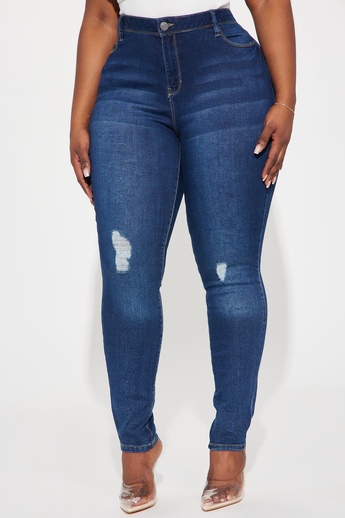 Back To The Basic Stretch Skinny Jean - Medium Wash sold by Fashion Nova product image thumbnail 2