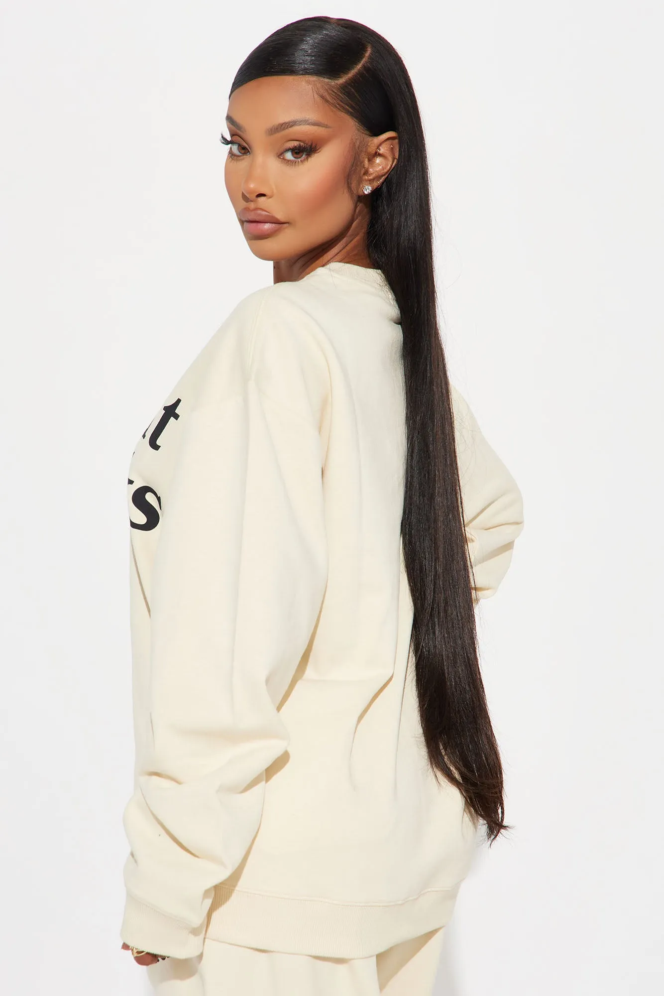 All Out Of Fcks Sweatshirt - Cream sold by Fashion Nova product image thumbnail 3