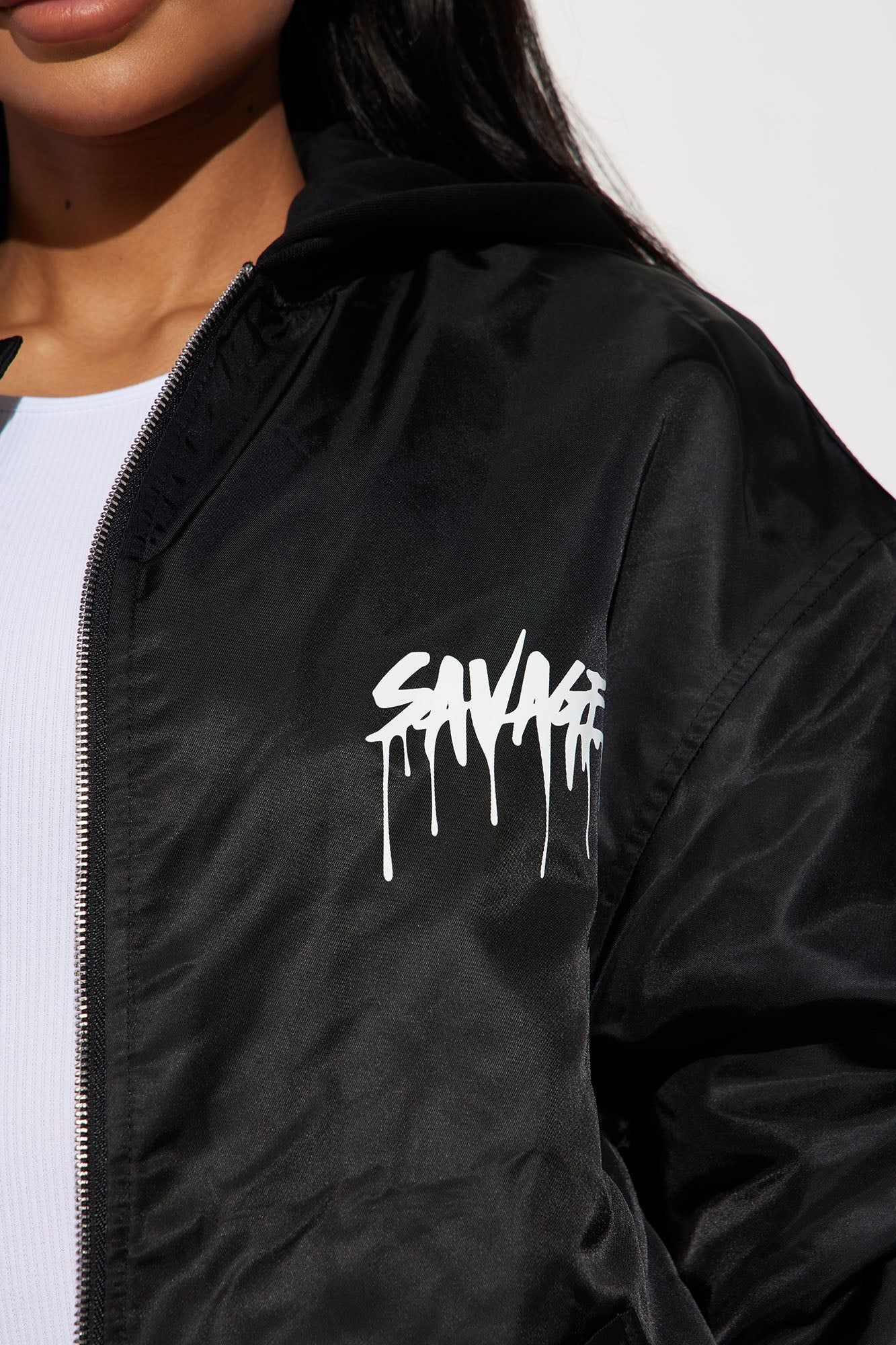 Savage Ways Bomber Jacket - Black sold by Fashion Nova product image thumbnail 3