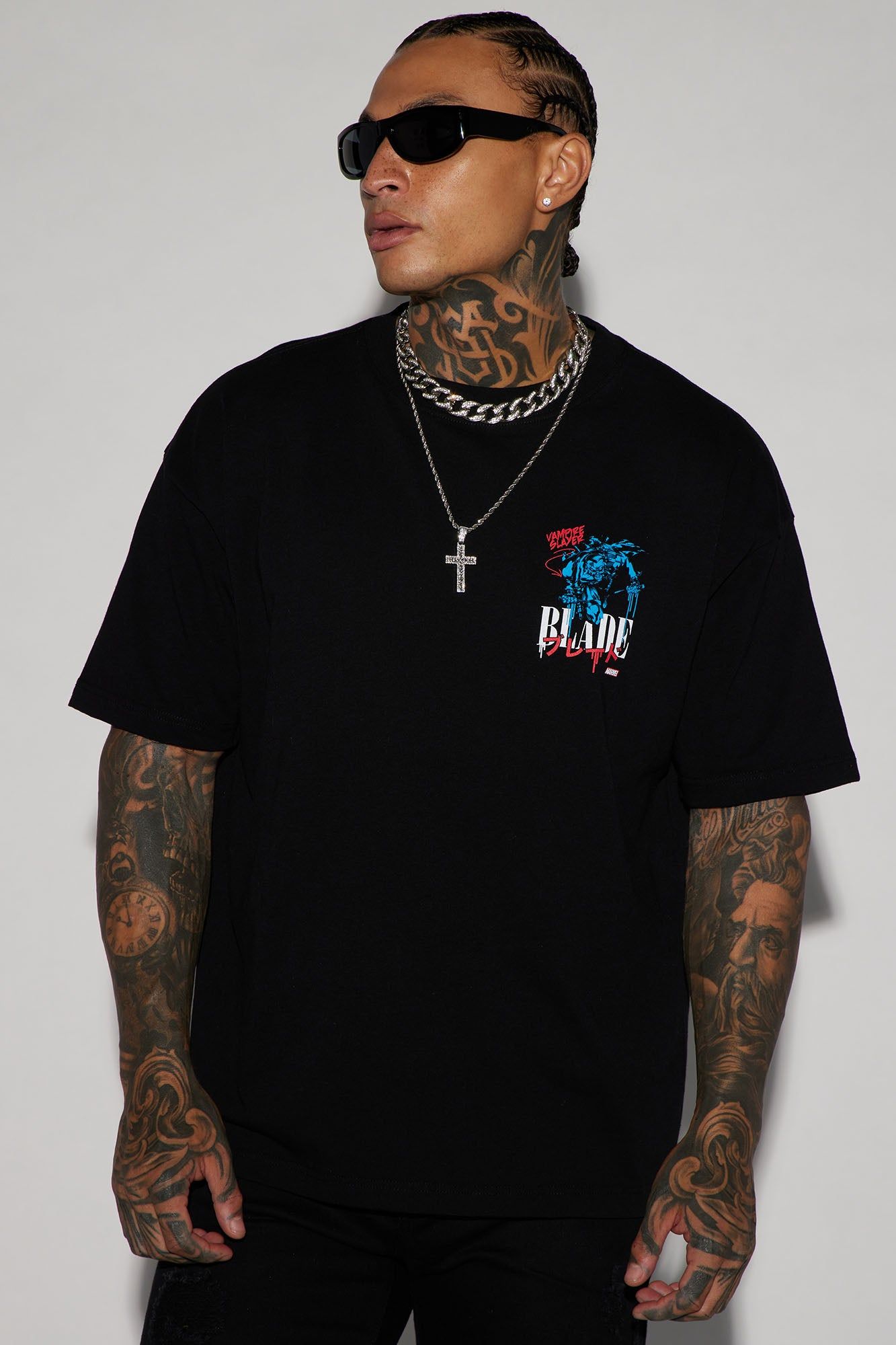 Blade Coming For You Boxy Short Sleeve Tee - Black sold by Fashion Nova