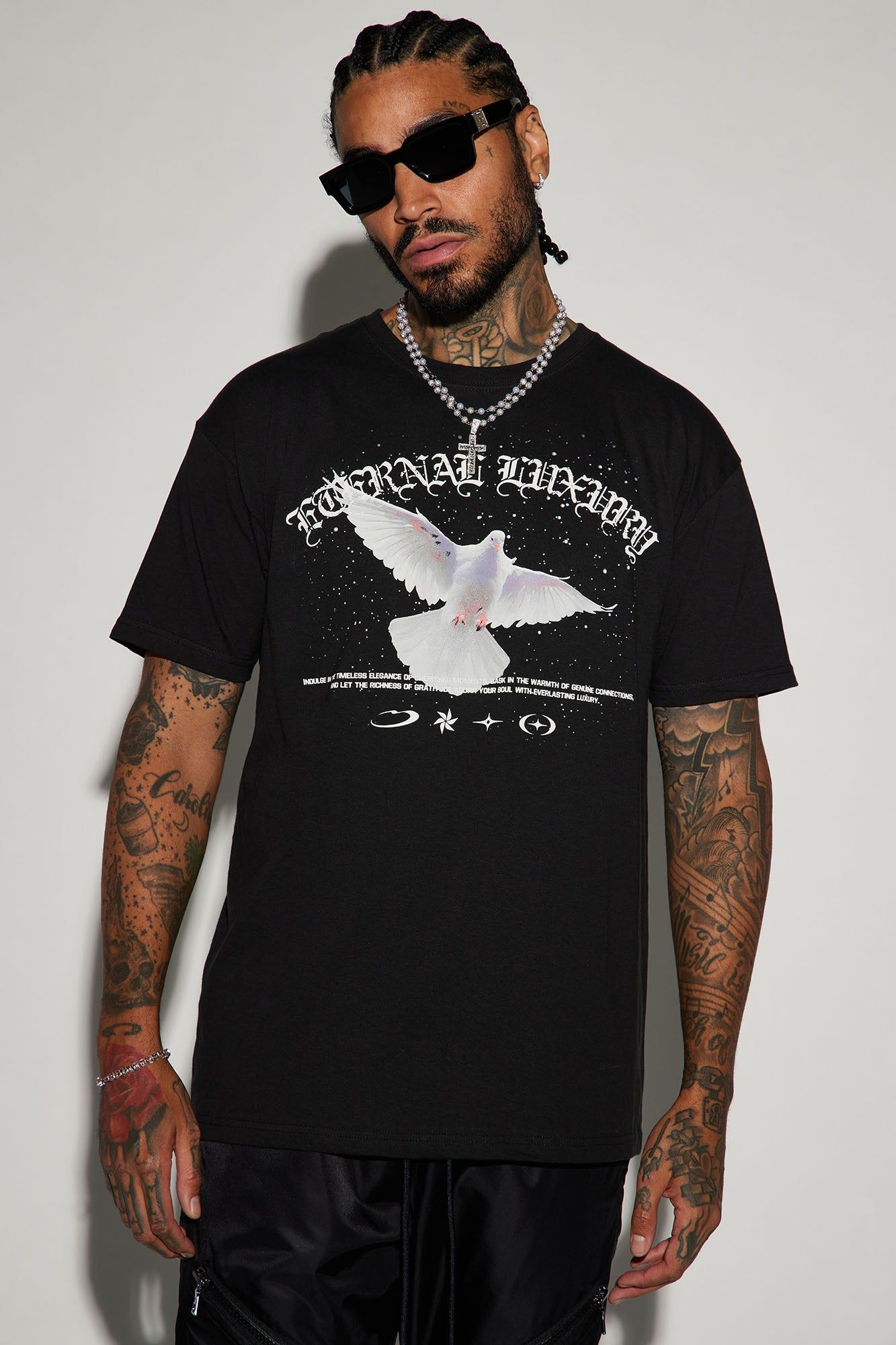 Eternal Luxury Forever Short Sleeve Tee - Black sold by Fashion Nova