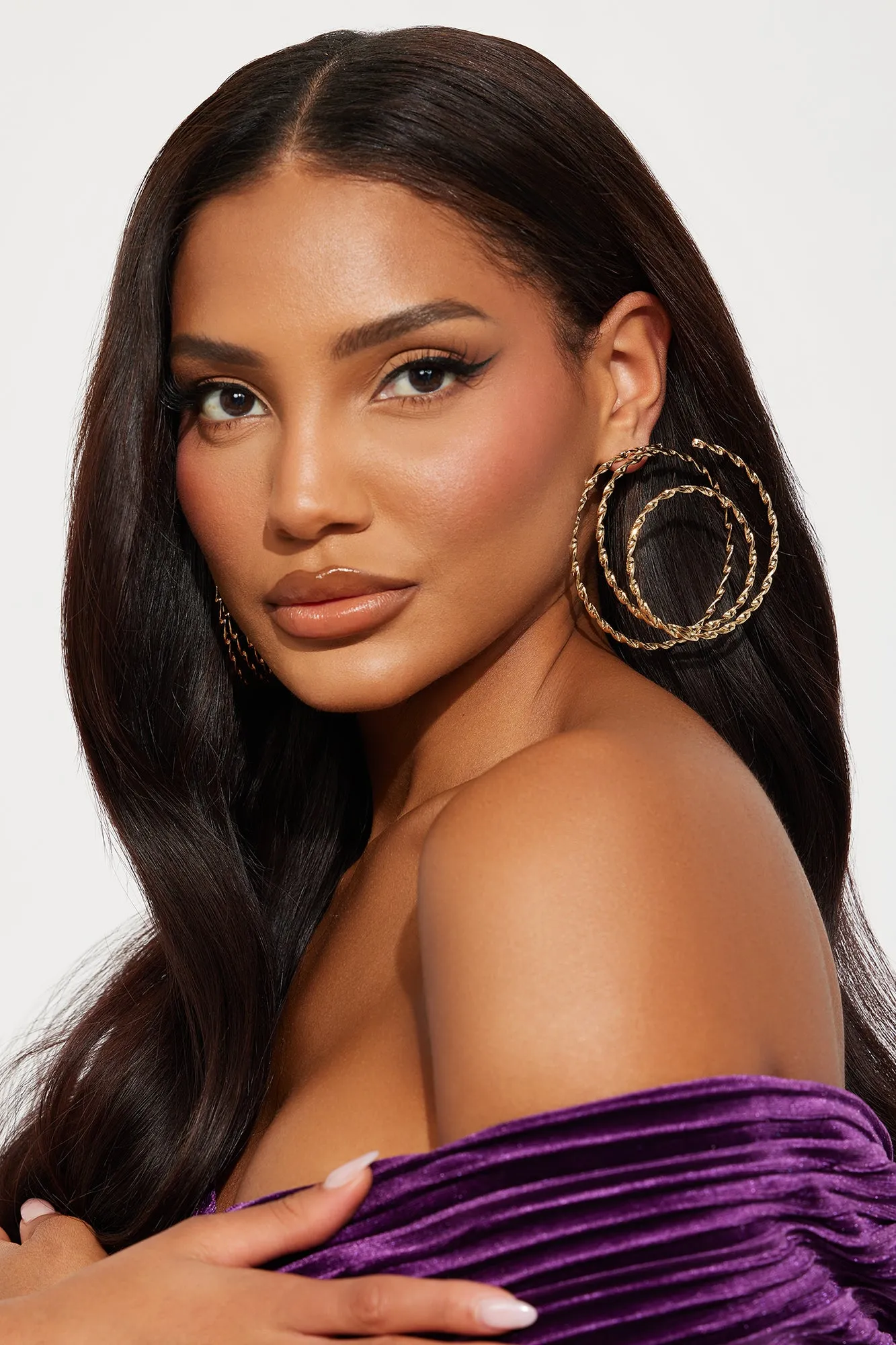Don't Create A Scene Earrings - Gold sold by Fashion Nova product image thumbnail 2