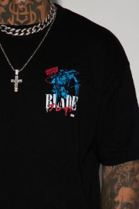 Blade Coming For You Boxy Short Sleeve Tee - Black sold by Fashion Nova