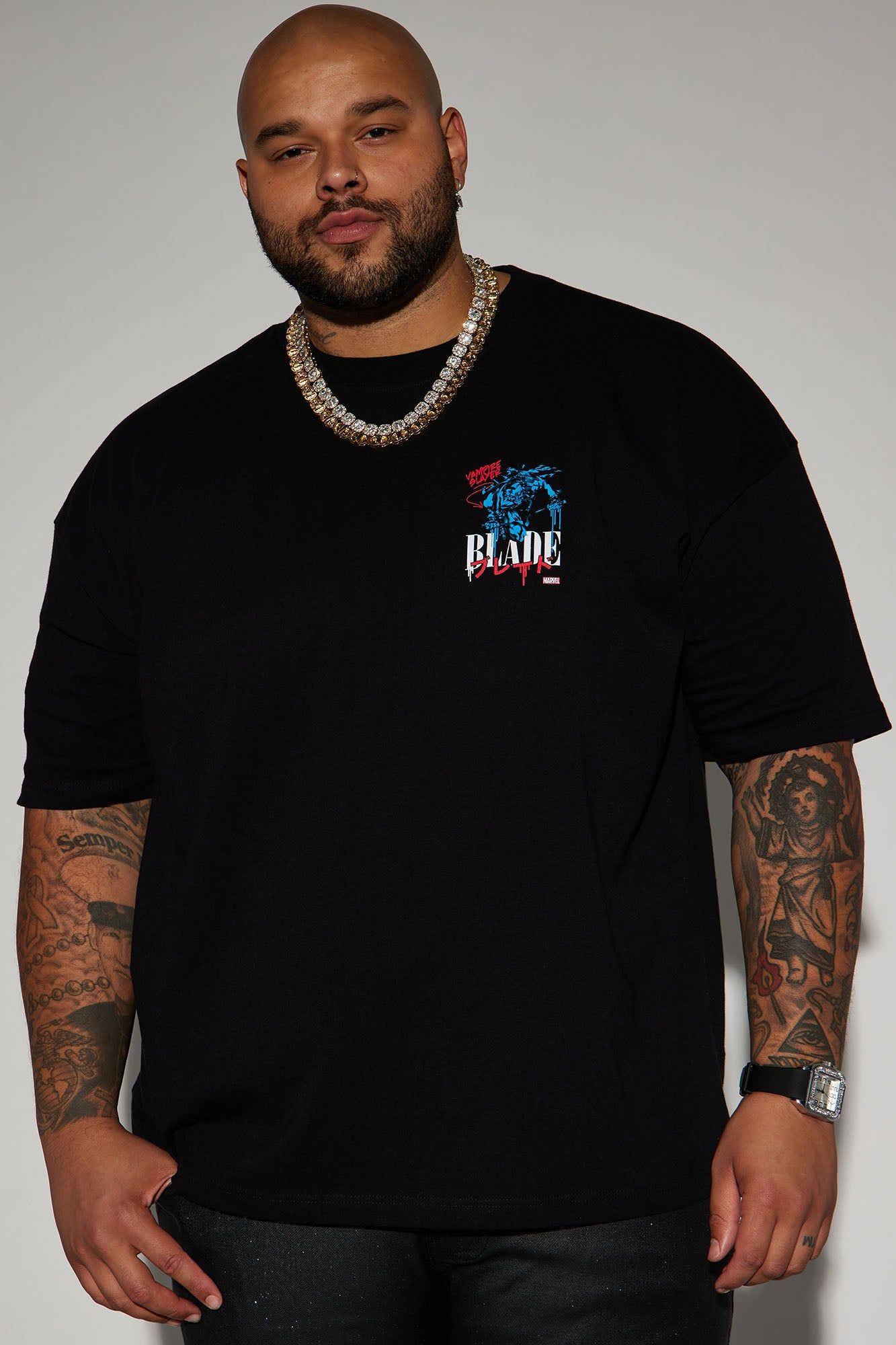 Blade Coming For You Boxy Short Sleeve Tee - Black sold by Fashion Nova product image thumbnail 2