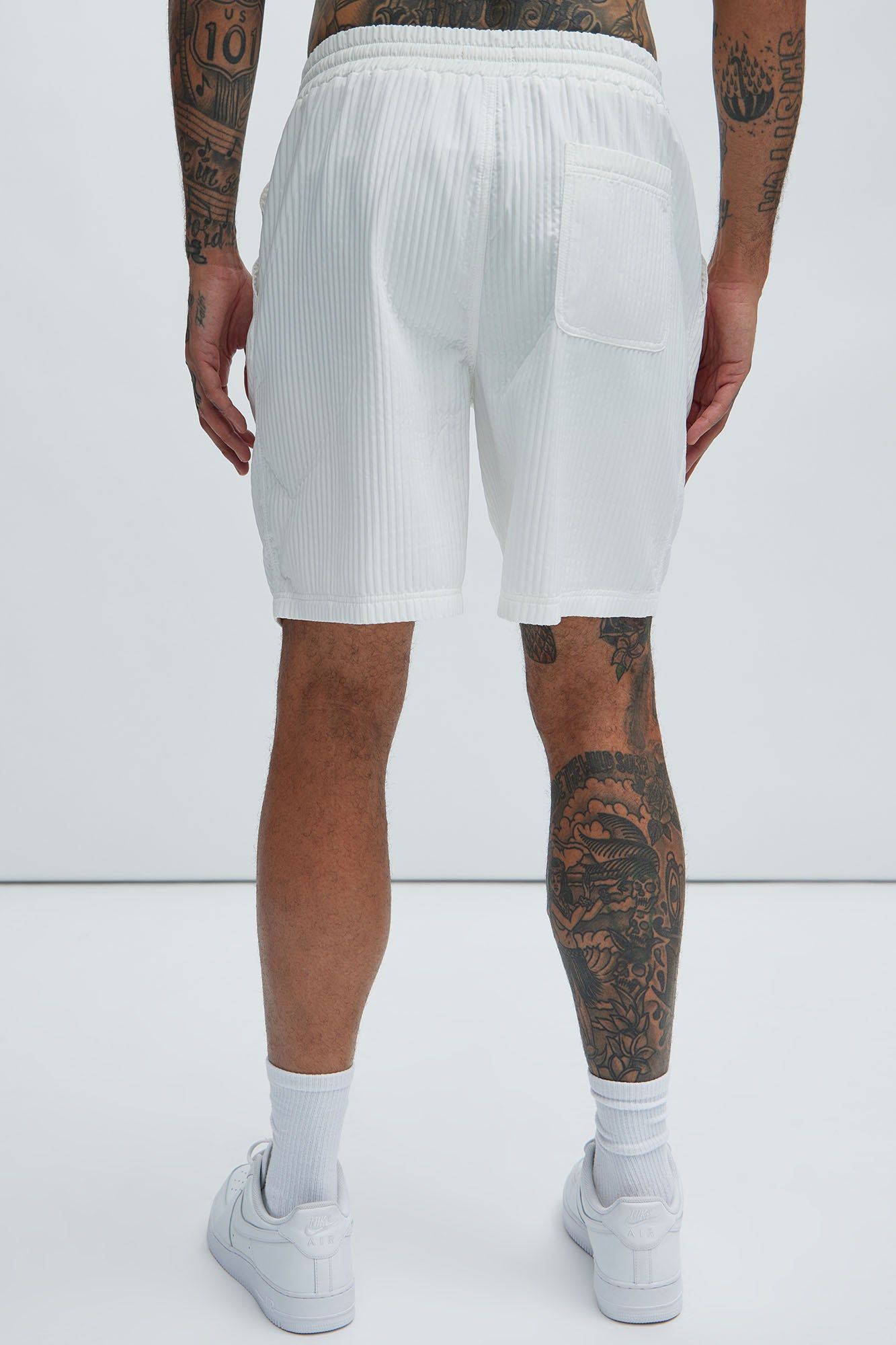 Santiago Relaxed Shorts - White sold by Fashion Nova product image thumbnail 5