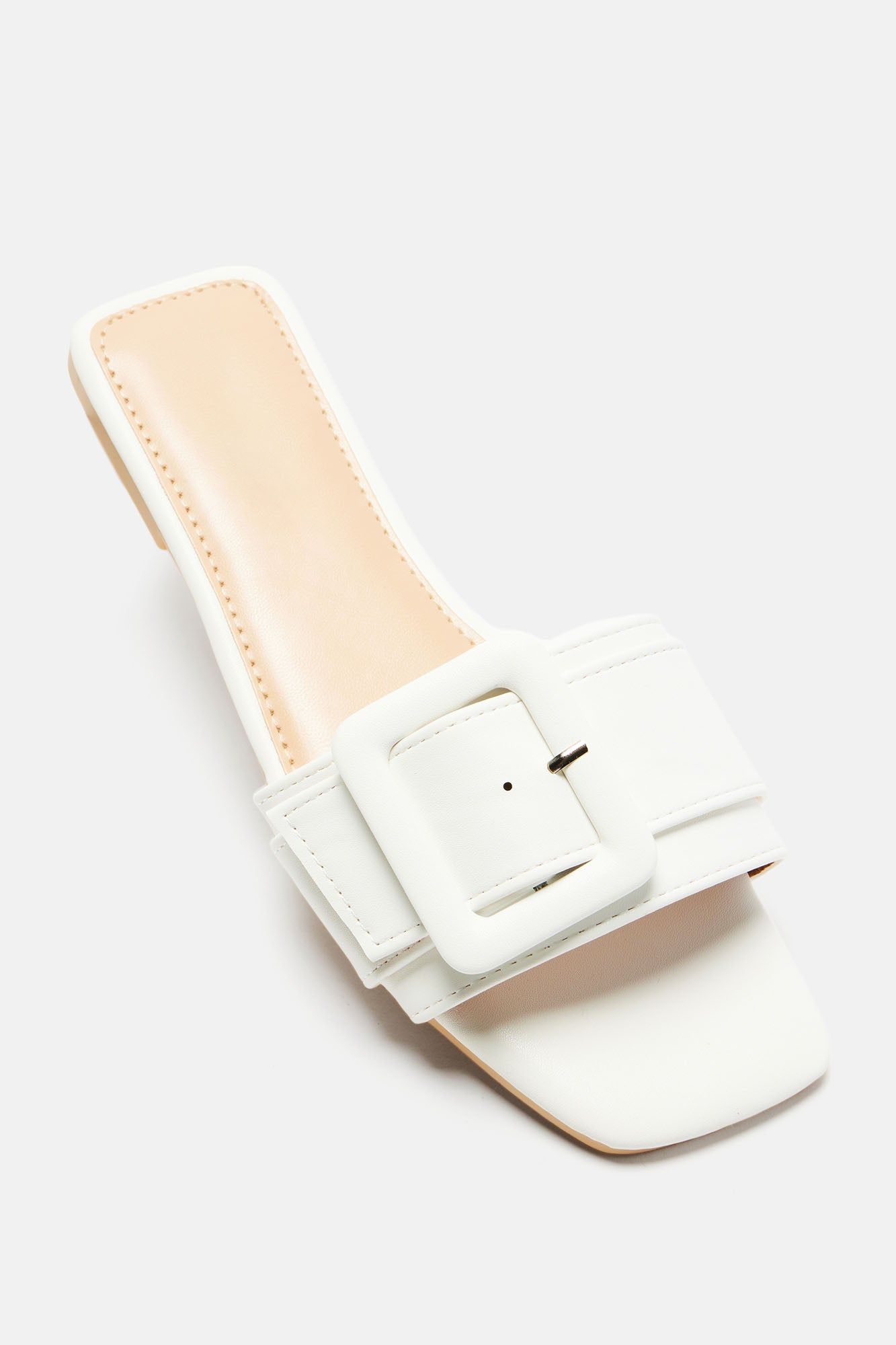 No Attitude Buckle Sandals - White sold by Fashion Nova product image thumbnail 2