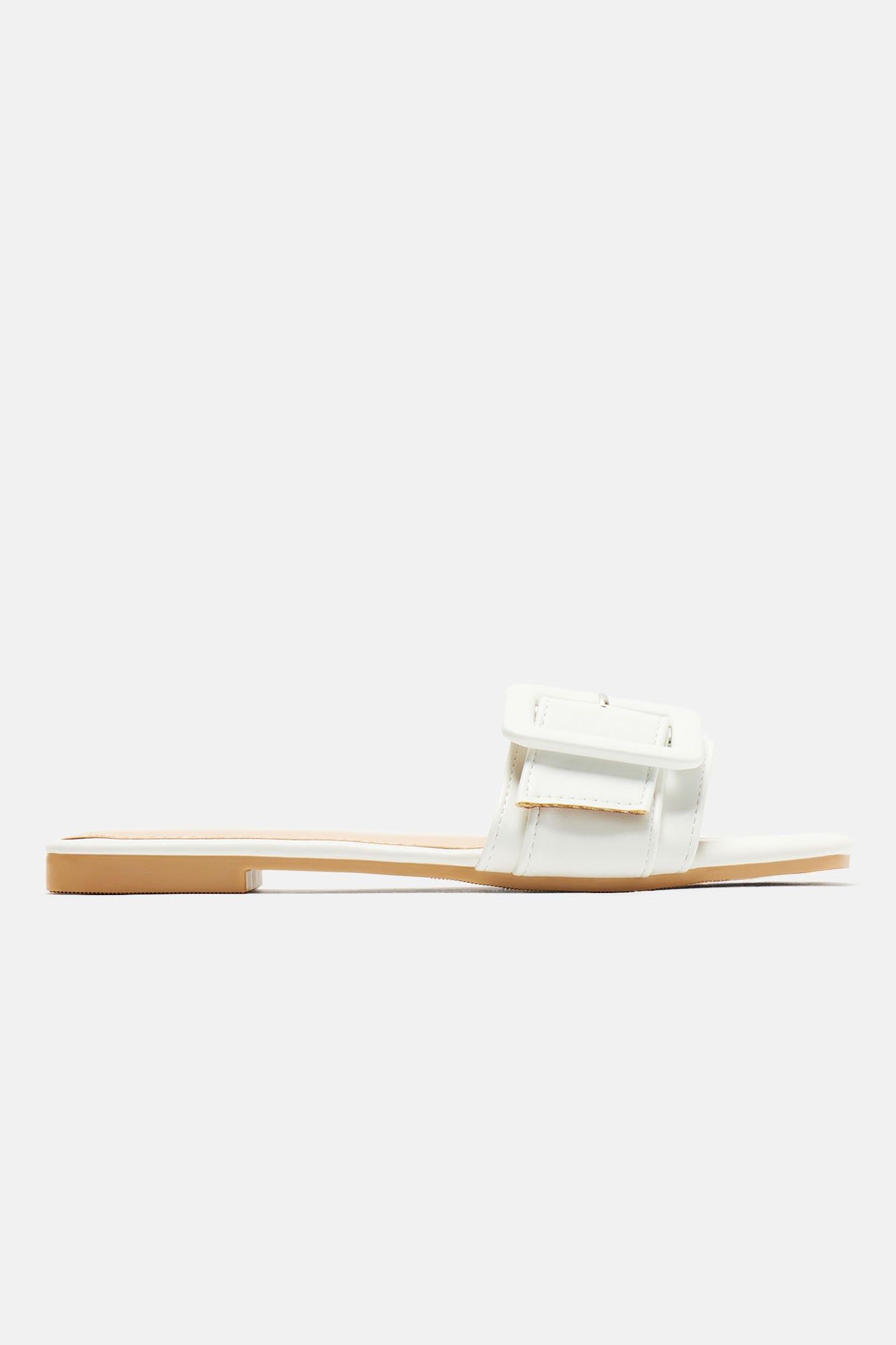No Attitude Buckle Sandals - White sold by Fashion Nova product image thumbnail 5