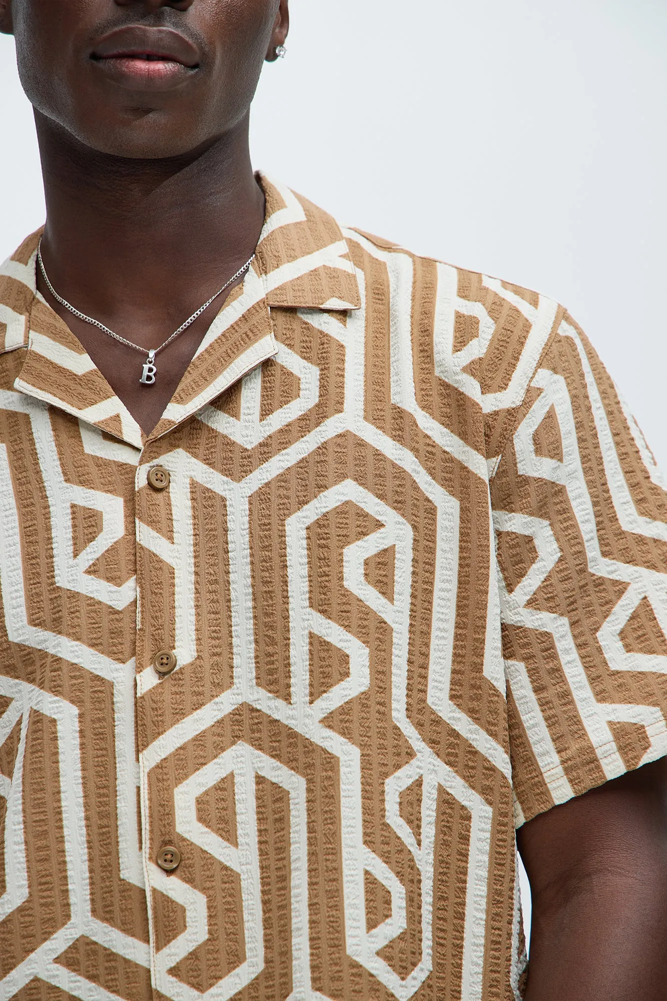 In Tune Shirt - Taupe/combo sold by Fashion Nova product image thumbnail 3