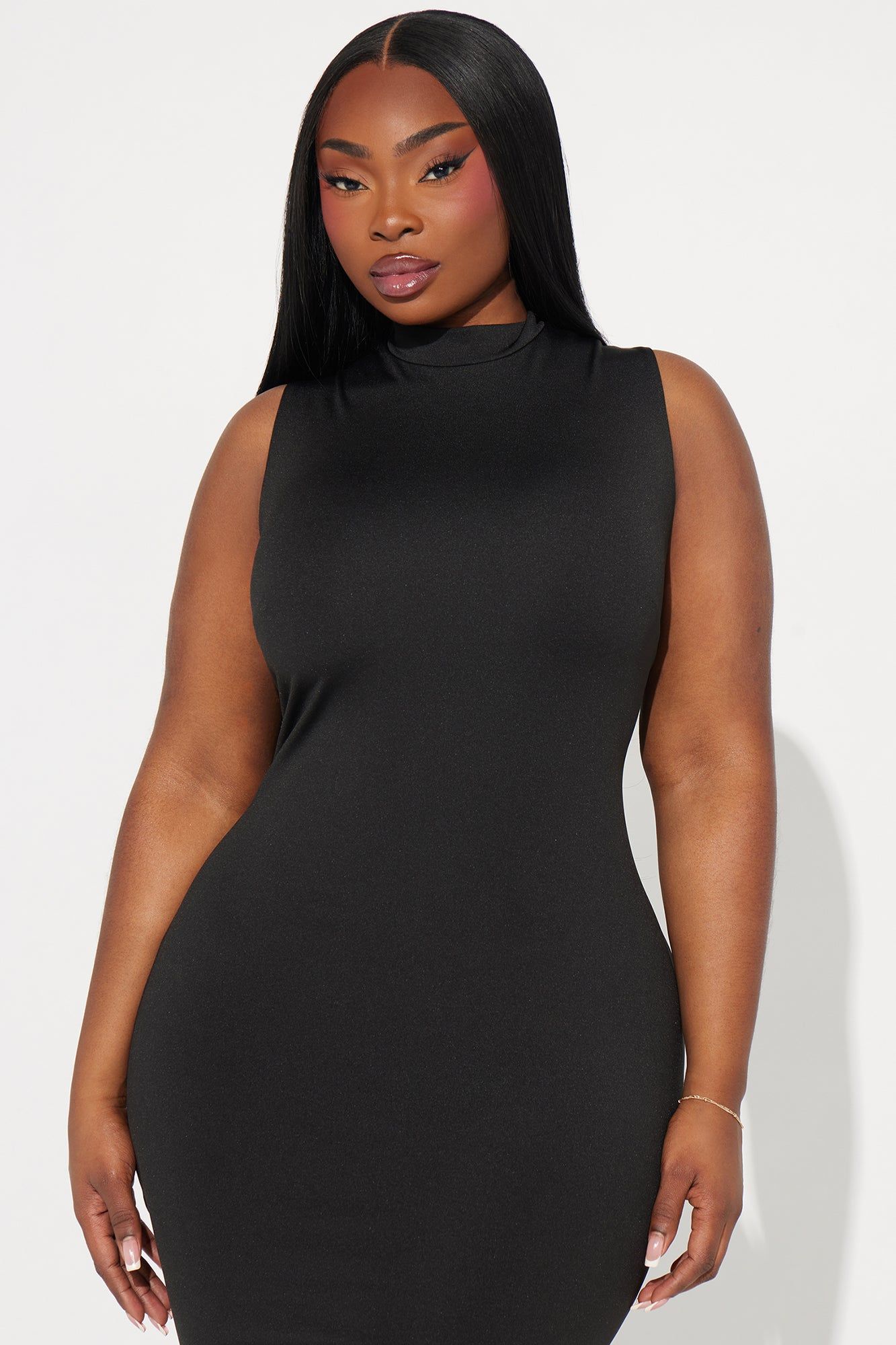 Francesca Double Lined Midi Dress - Black sold by Fashion Nova product image thumbnail 5