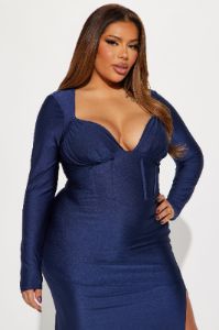 Royalty Maxi Dress - Navy sold by Fashion Nova