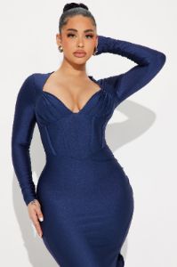 Royalty Maxi Dress - Navy sold by Fashion Nova