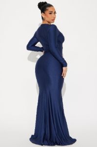 Royalty Maxi Dress - Navy sold by Fashion Nova