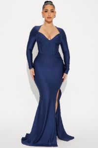 Royalty Maxi Dress - Navy sold by Fashion Nova