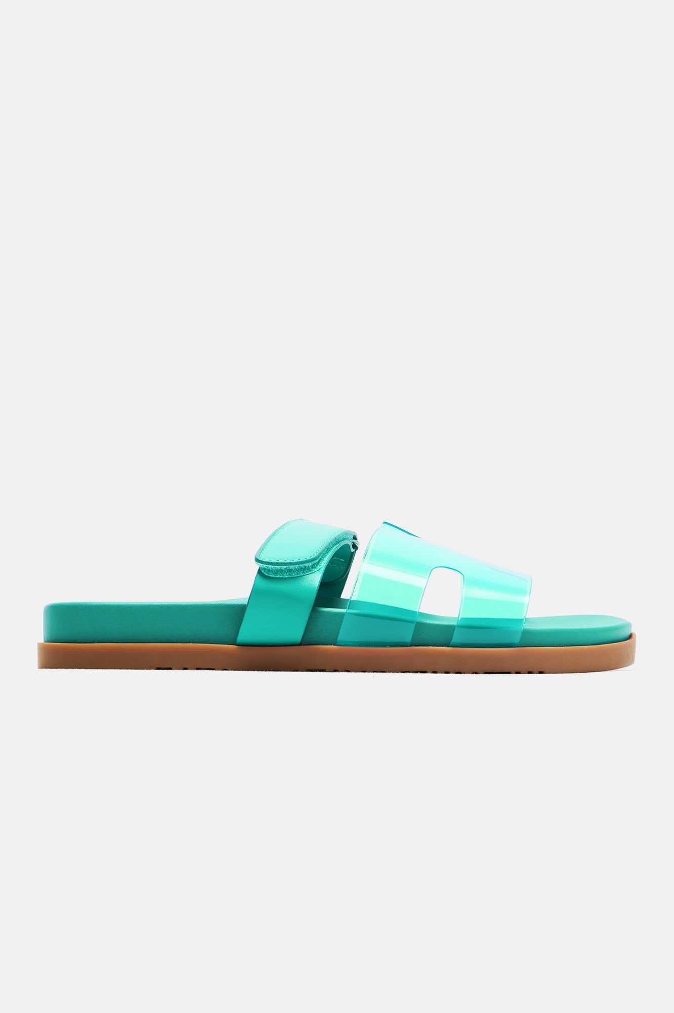 Ayana Clear Casual Slides - Teal sold by Fashion Nova product image thumbnail 5