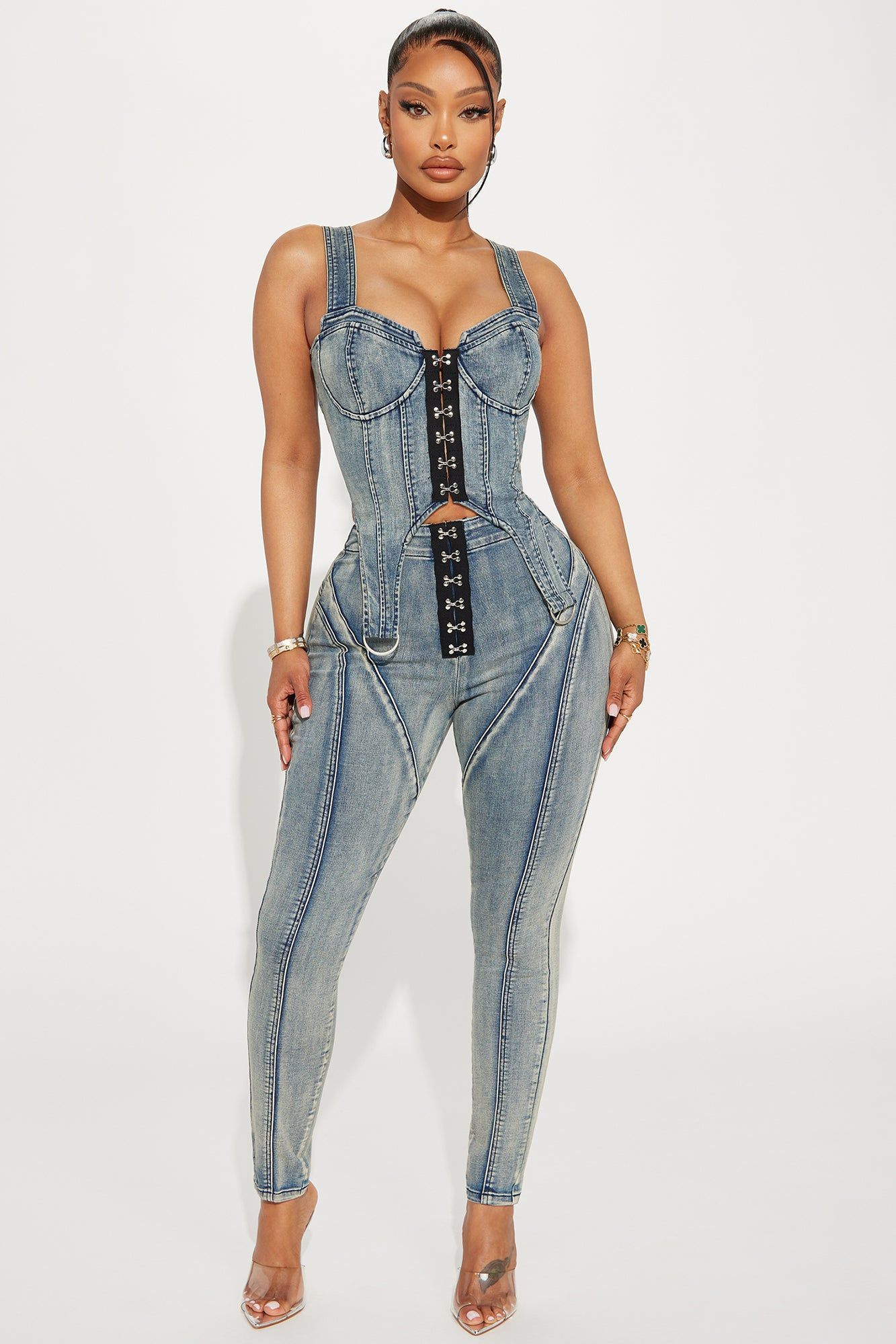 Back To You Denim Corset Top - Vintage Wash sold by Fashion Nova product image thumbnail 3