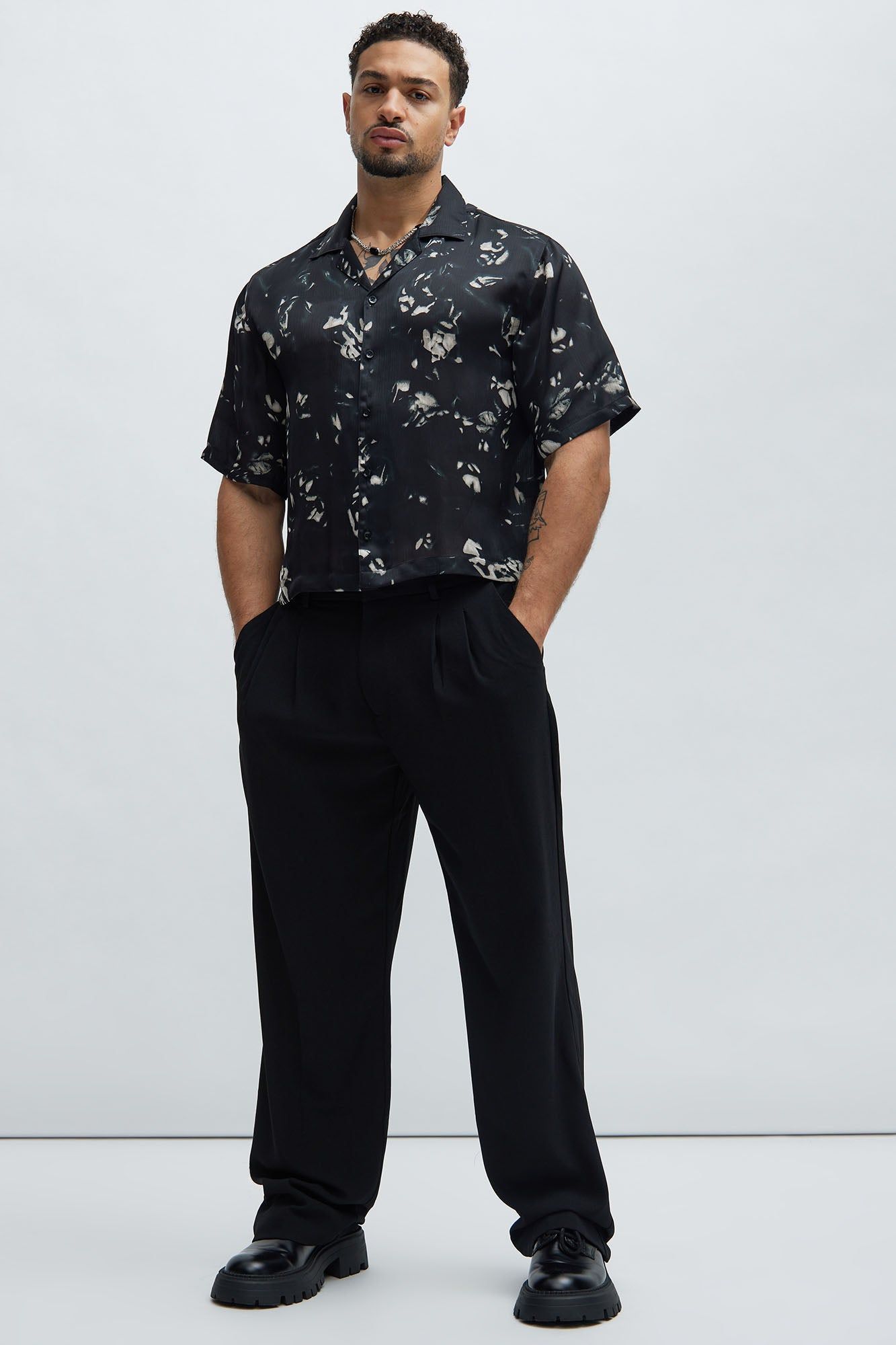 Current Blend Shirt - Black/Grey sold by Fashion Nova product image thumbnail 2