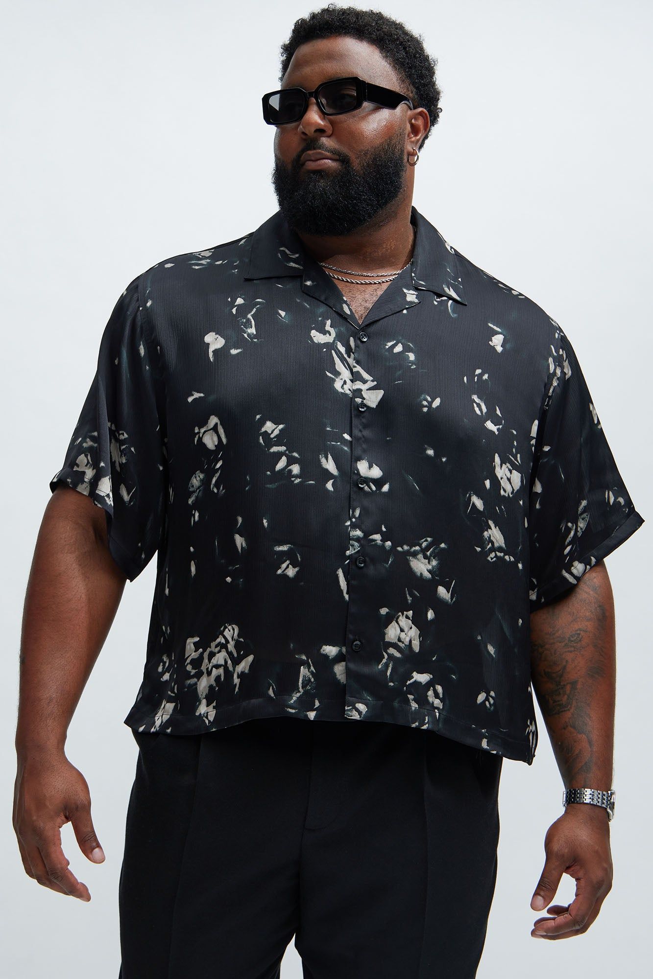 Current Blend Shirt - Black/Grey sold by Fashion Nova product image thumbnail 5