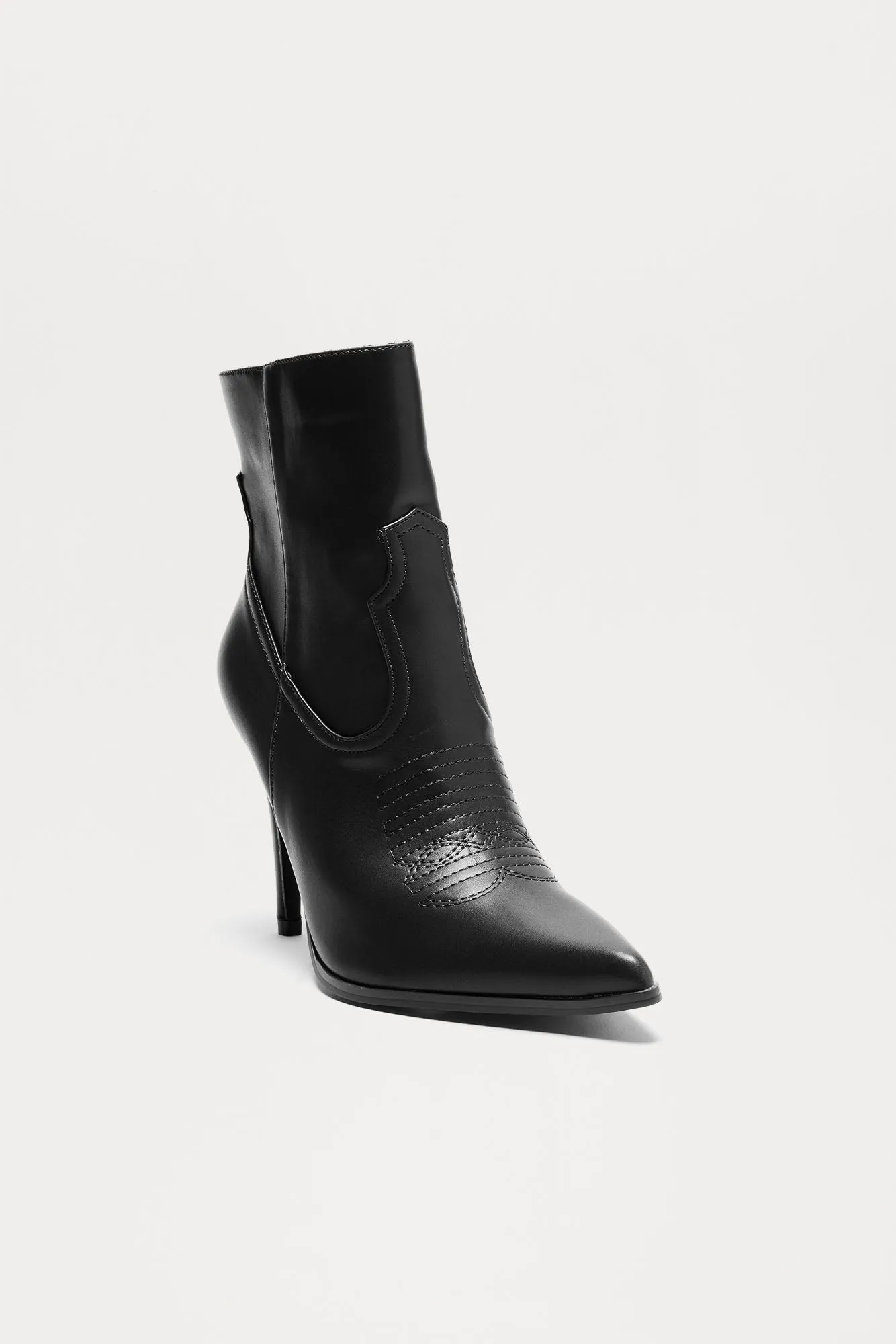Reid Heeled Booties - Black sold by Fashion Nova product image thumbnail 2